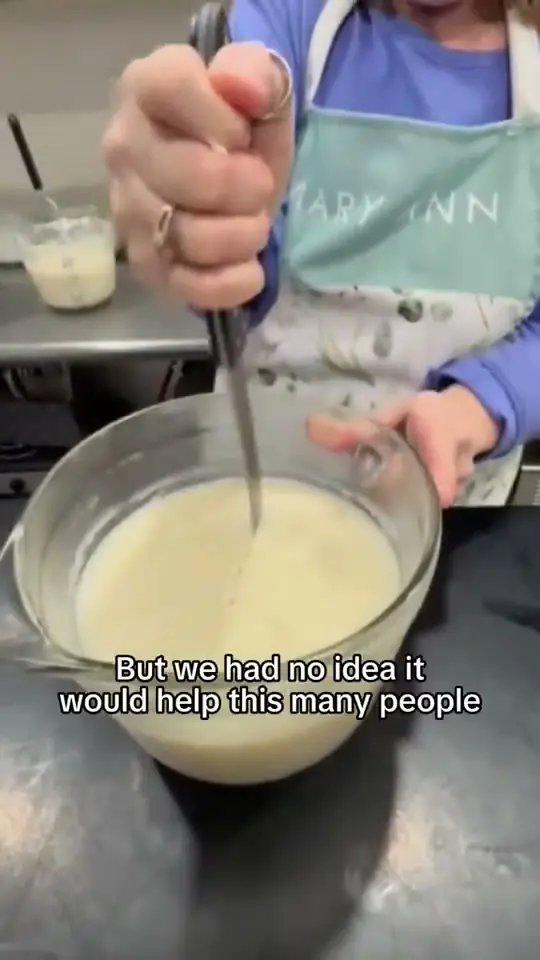Cattle Creek Mercantile ad: stirring tallow skincare by hand in a kitchen